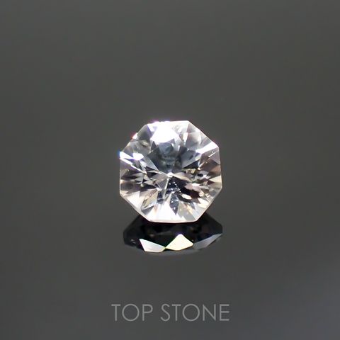 ◇オクタゴンカット◇カラーレスジルコン(宝石名ホワイト・ジルコン)スリランカ/カンボジア産 0.83ct 識別済[220114287]4.9x4.8mm前後