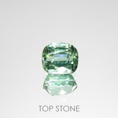 ブルーグリーントルマリン(宝石名トルマリン)アフガニスタン産 0.96ct 識別済[220115306]5.8x5.1mm前後