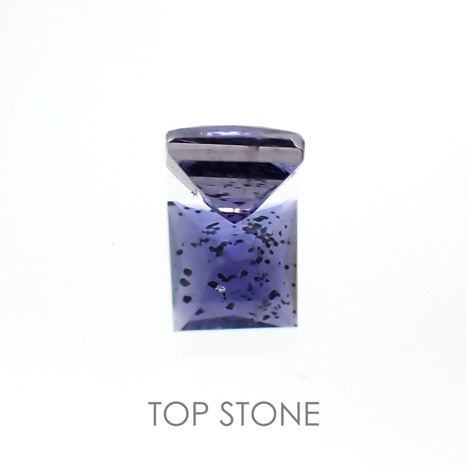 ◇プリンセスカット◇アイオライトサンストーン インド・ブラジル産 ルース 0.3ct[20118178]3.9×3.9mm前後