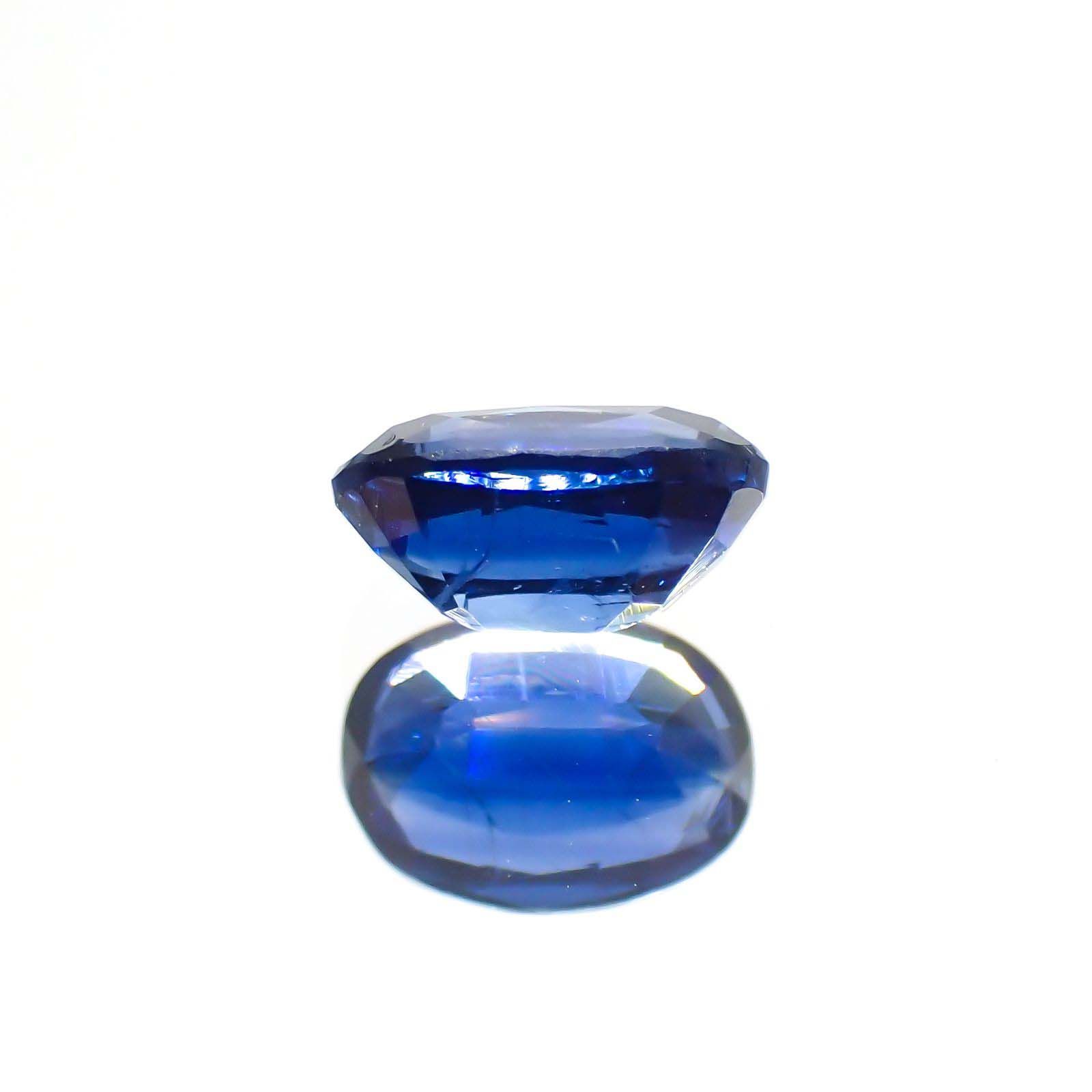 カイヤナイト(宝石名カイヤナイト)ネパール産 1.07ct 識別済[230622476]7.1x5.1mm前後