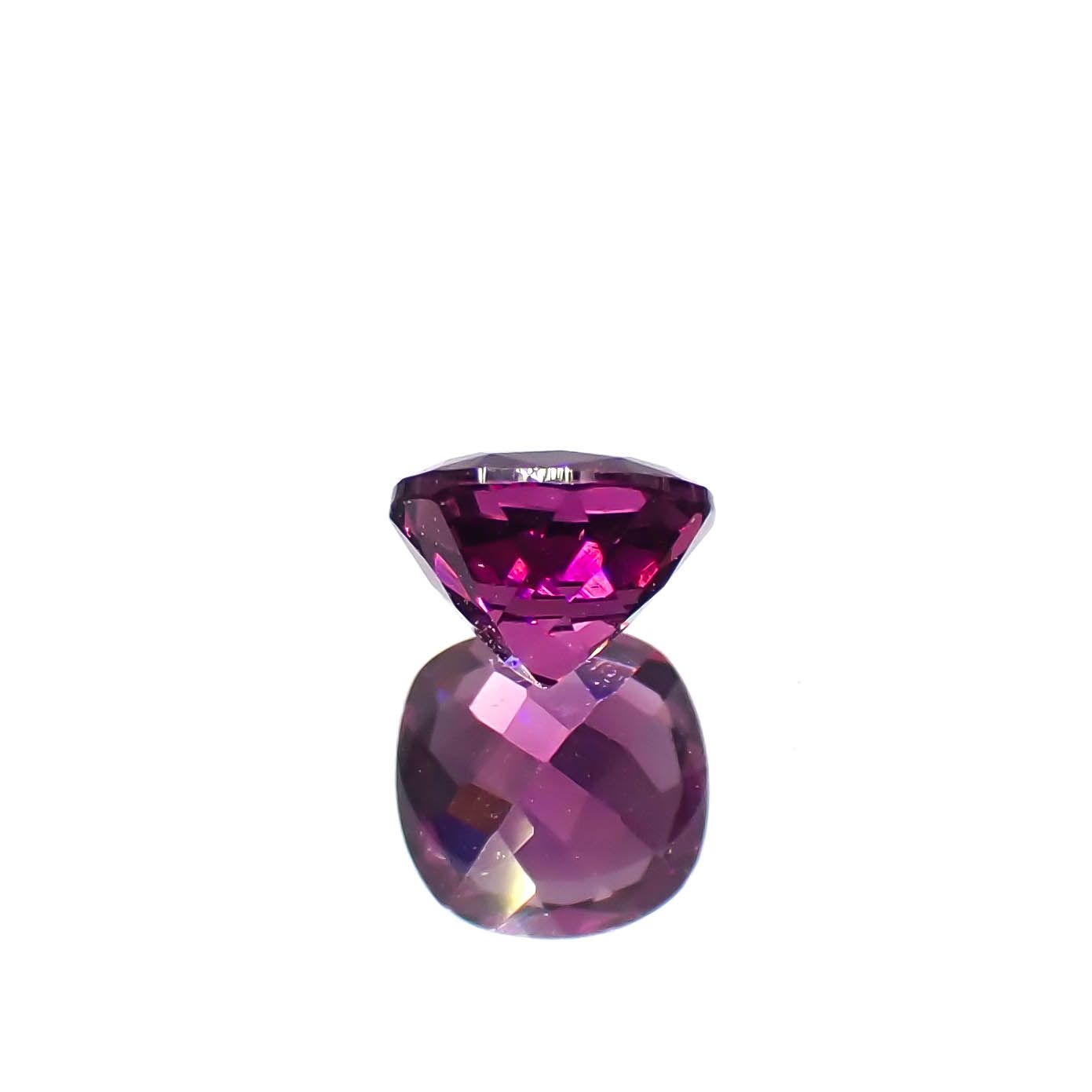 グレープガーネット(宝石名ガーネット)ブラジル産 0.50ct 識別済[240928707]4.4x4.4mm前後