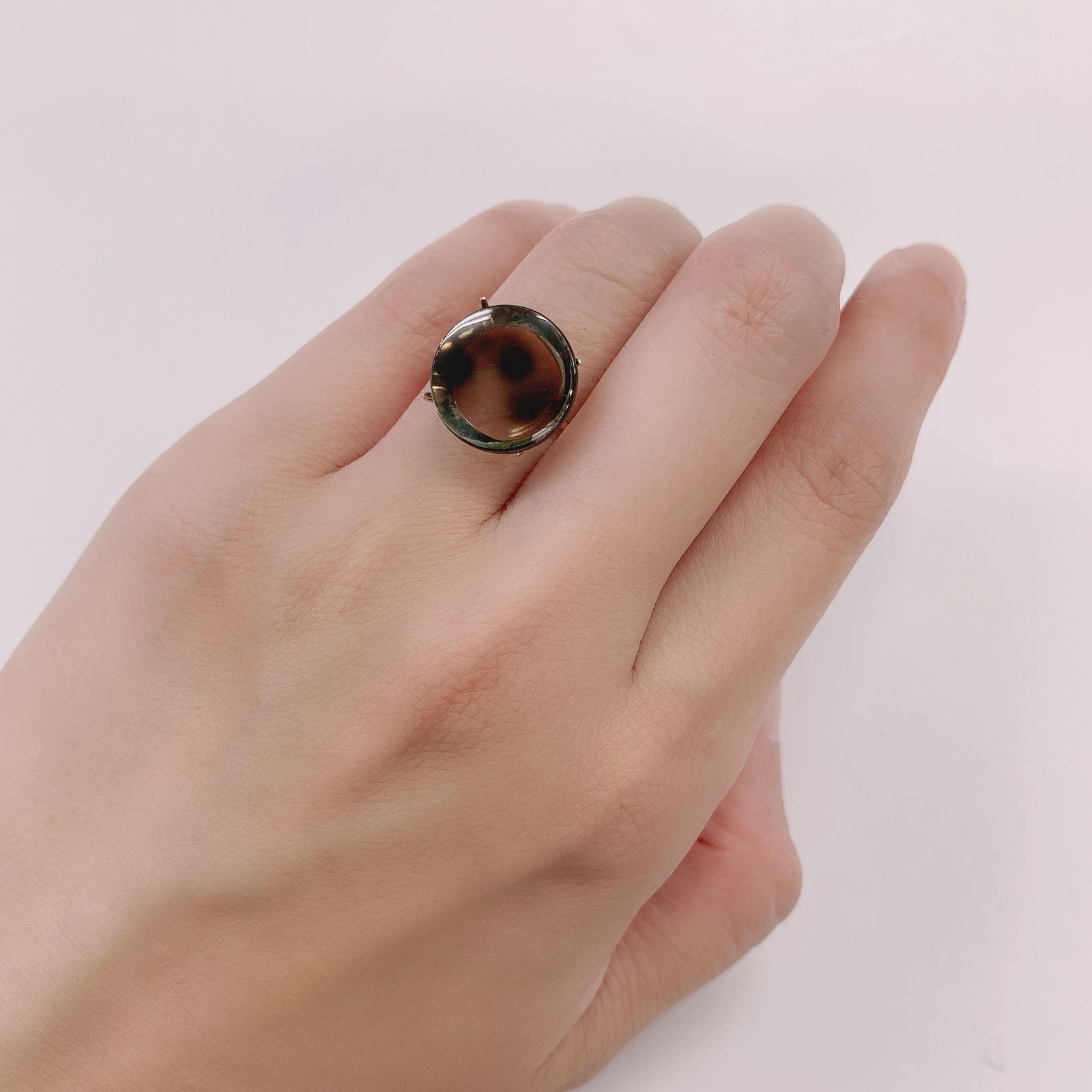 ダルメシアンクォーツ ブラジル産 ルース 6.32ct[210812879]13.6×13.6mm前後