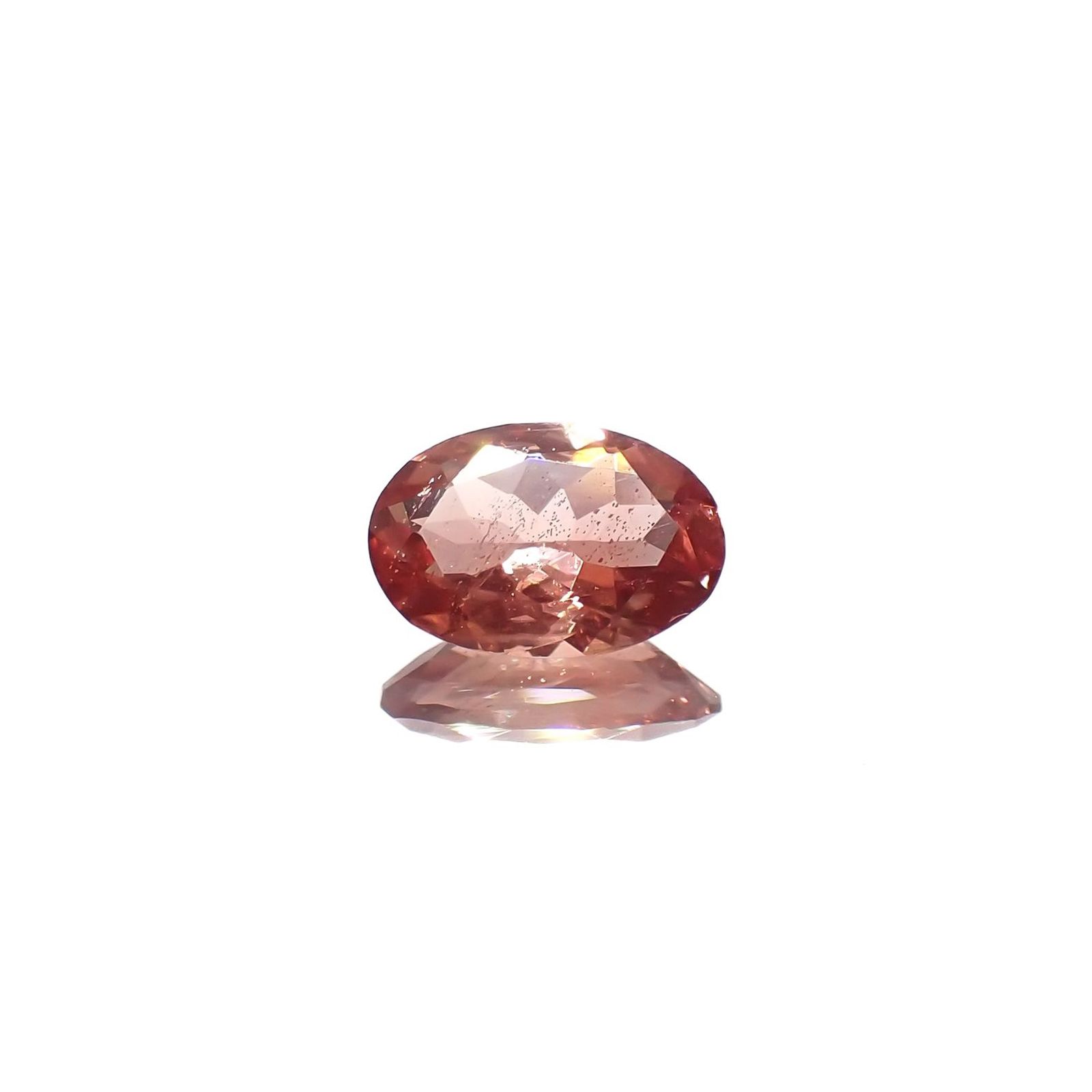 エチオピアサンストーン(宝石名アンデシン・ラブラドライト)エチオピア産 識別済 0.53ct / 7x4.7mm前後 [230321316]