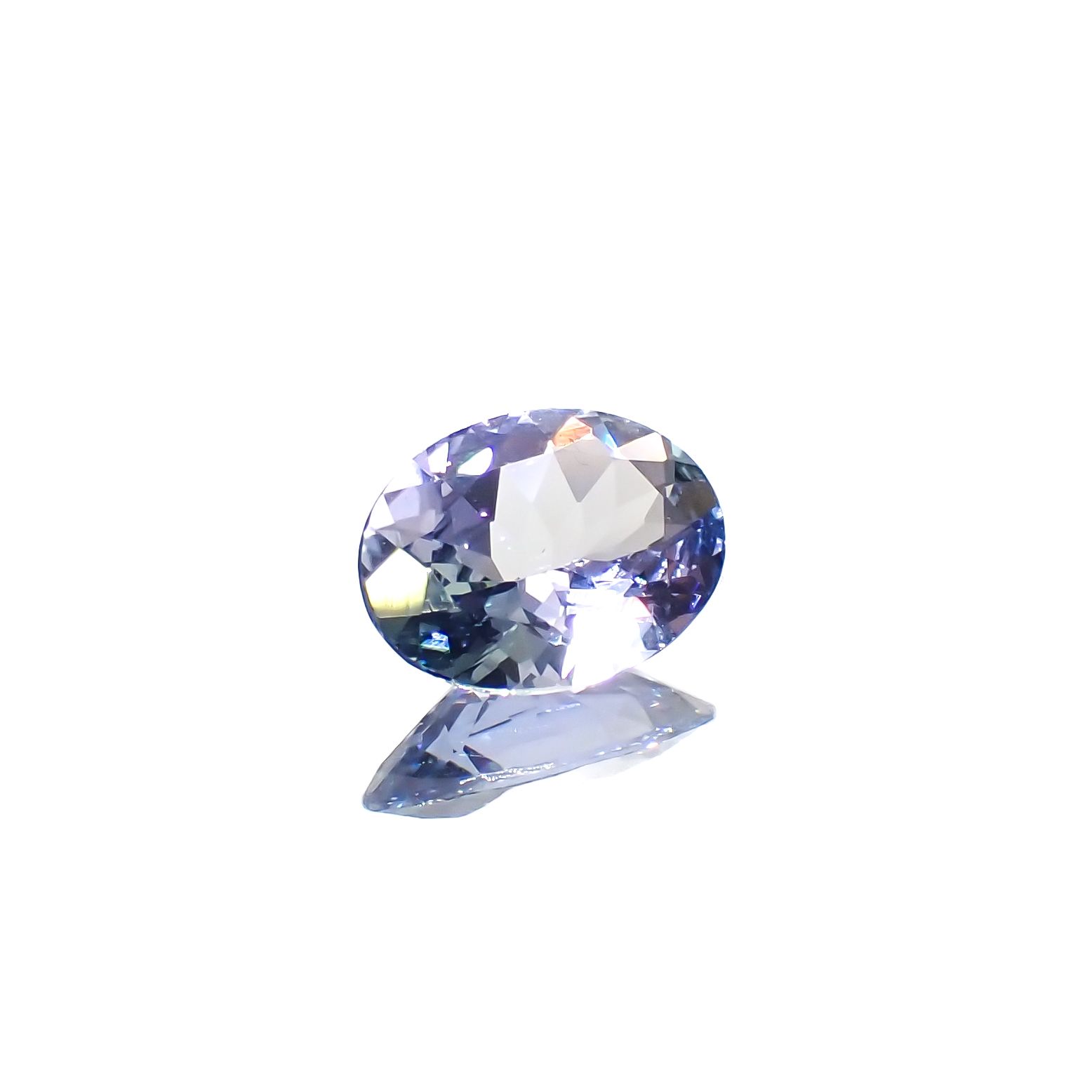 バイカラータンザナイト(宝石名タンザナイト/ゾイサイト)タンザニア産 0.95ct 識別済[230923505]8x6mm前後