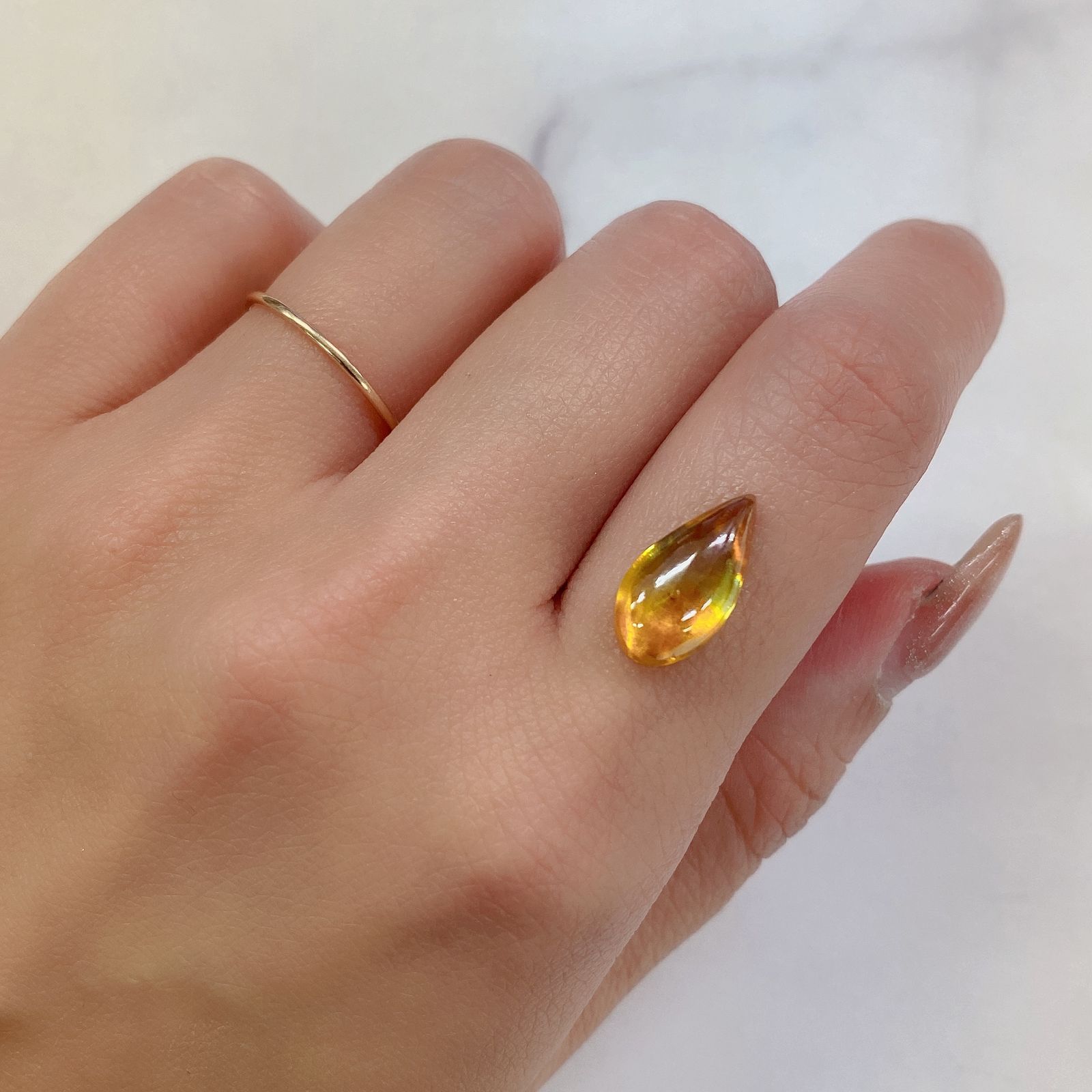 スファレライト(宝石名スファレライト) スペイン産 5.77ct 識別済[19111566]14.7×7.6mm前後