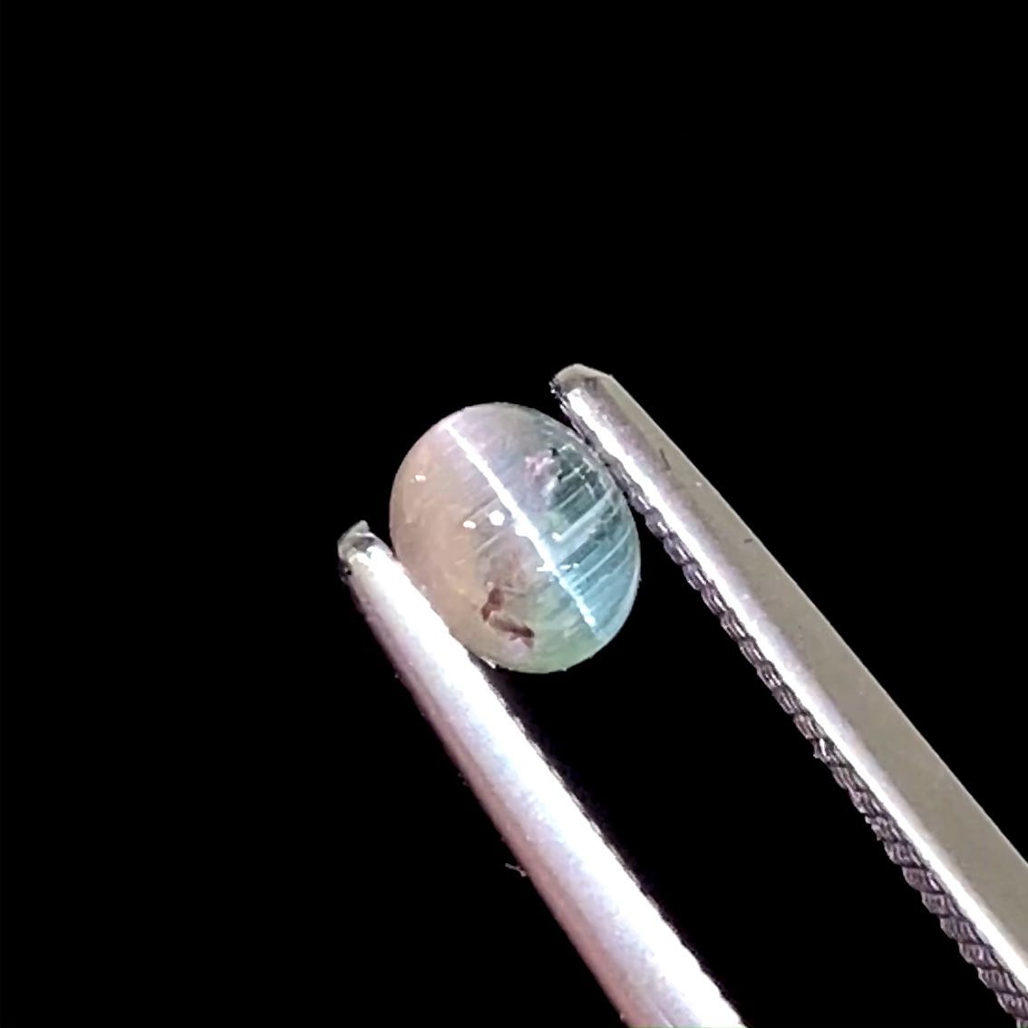 バイカラートルマリンキャッツアイ ブラジル産 0.36ct[221018611]4.5x3