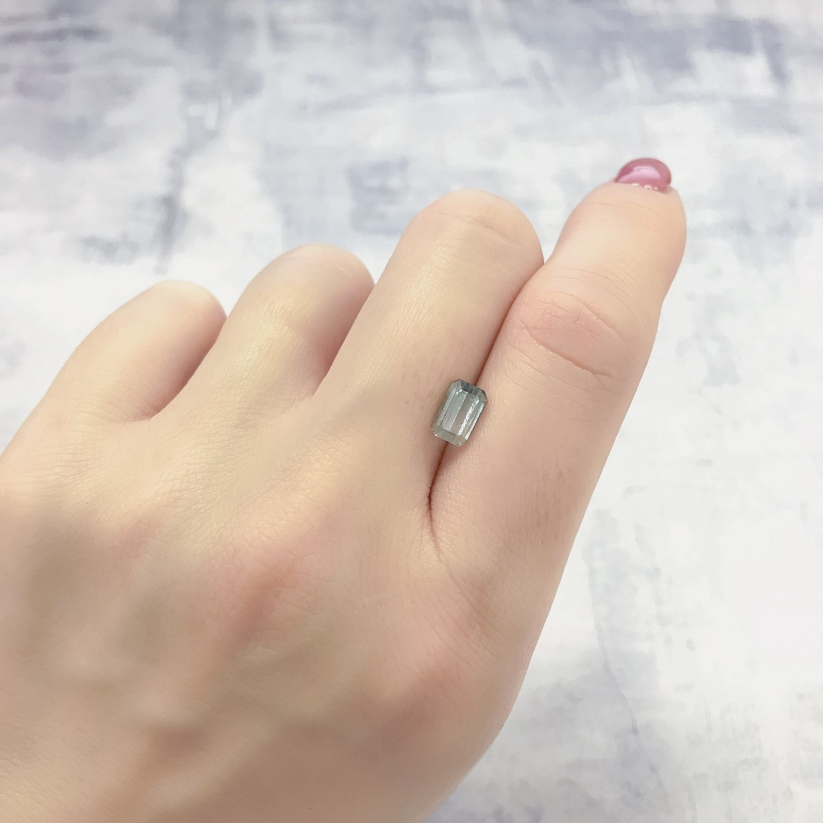パステルカラートルマリン アフガニスタン産 1.39ct [220114263]7.3x4.9mm前後