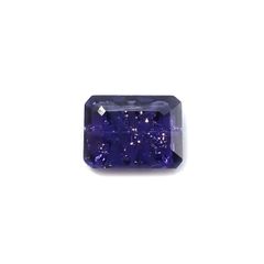 ◇甲州貴石切子Plus Three◇アイオライトサンストーン カード付き インド/ブラジル産 1.38ct / 8.1x6.2mm前後 [251114606]