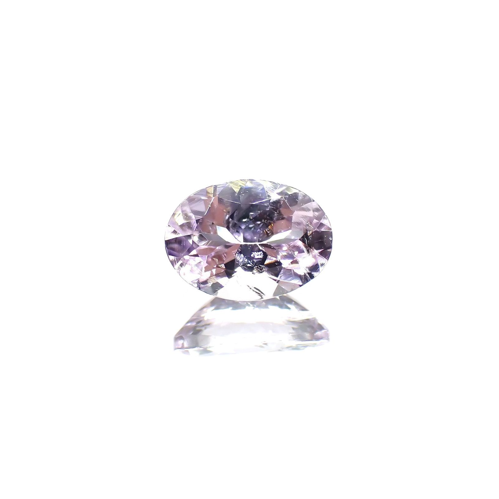 ピンクゾイサイト(宝石名ピンク・ゾイサイト) タンザニア産 ソ付(彩珠) 0.811ct / 7.1x5.2mm前後 [21019344]