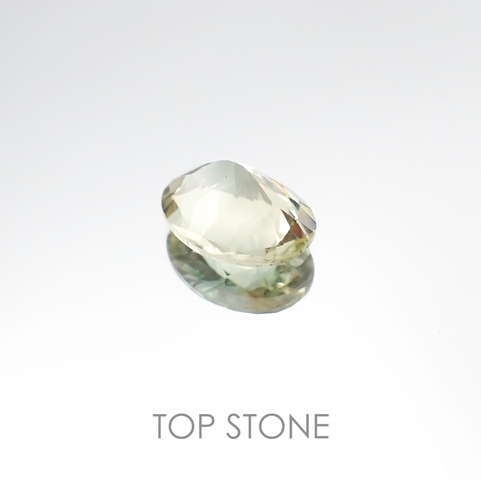 バイカラーオレゴンサンストーン アメリカ産 ルース 1.3ct[20106333]8.9×6.8mm前後