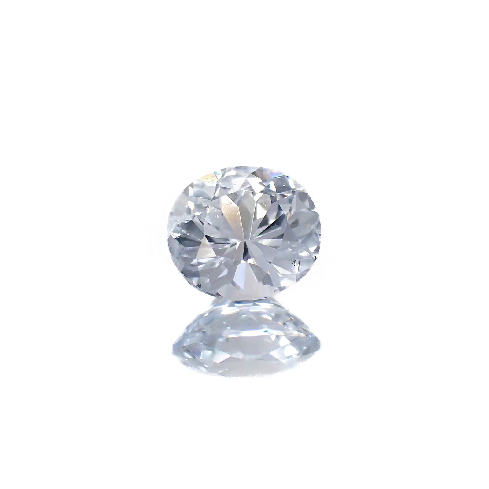 アイスブルーサファイア(宝石名サファイア)スリランカ/マダガスカル産 識別済 0.53ct / 5x4.6mm前後 [220918075]