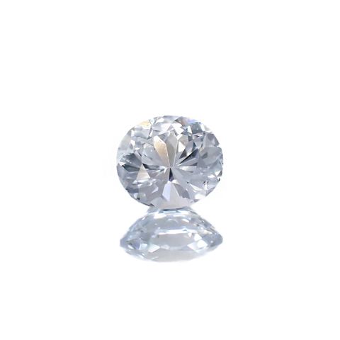 アイスブルーサファイア(宝石名サファイア)スリランカ/マダガスカル産 識別済 0.53ct / 5x4.6mm前後 [220918075]