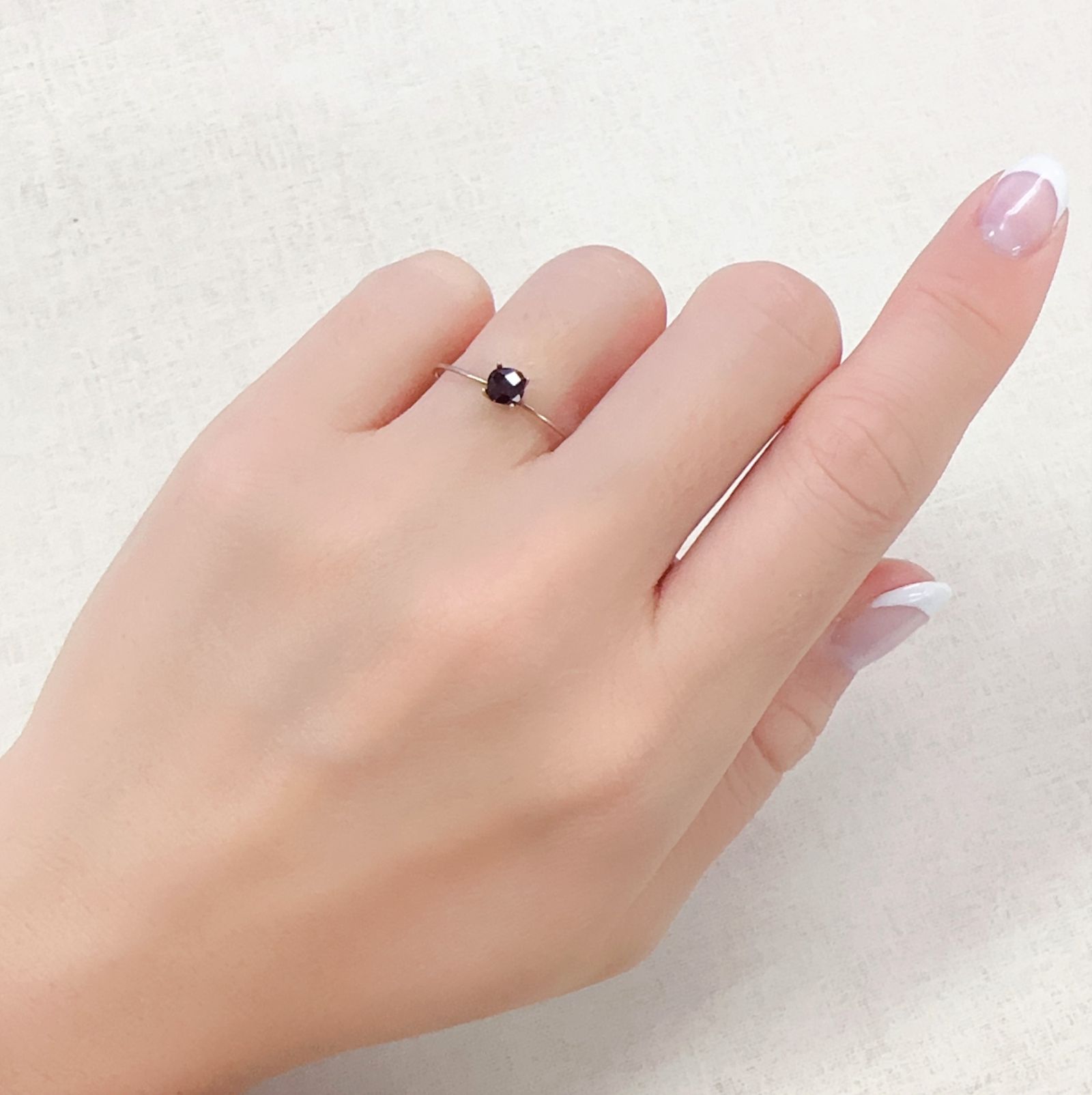 ◇チェッカーカット◇アントヒルガーネット(クロムパイロープガーネット) アメリカ・アリゾナ州産 0.38ct[230722881]4.1x4.1mm前後