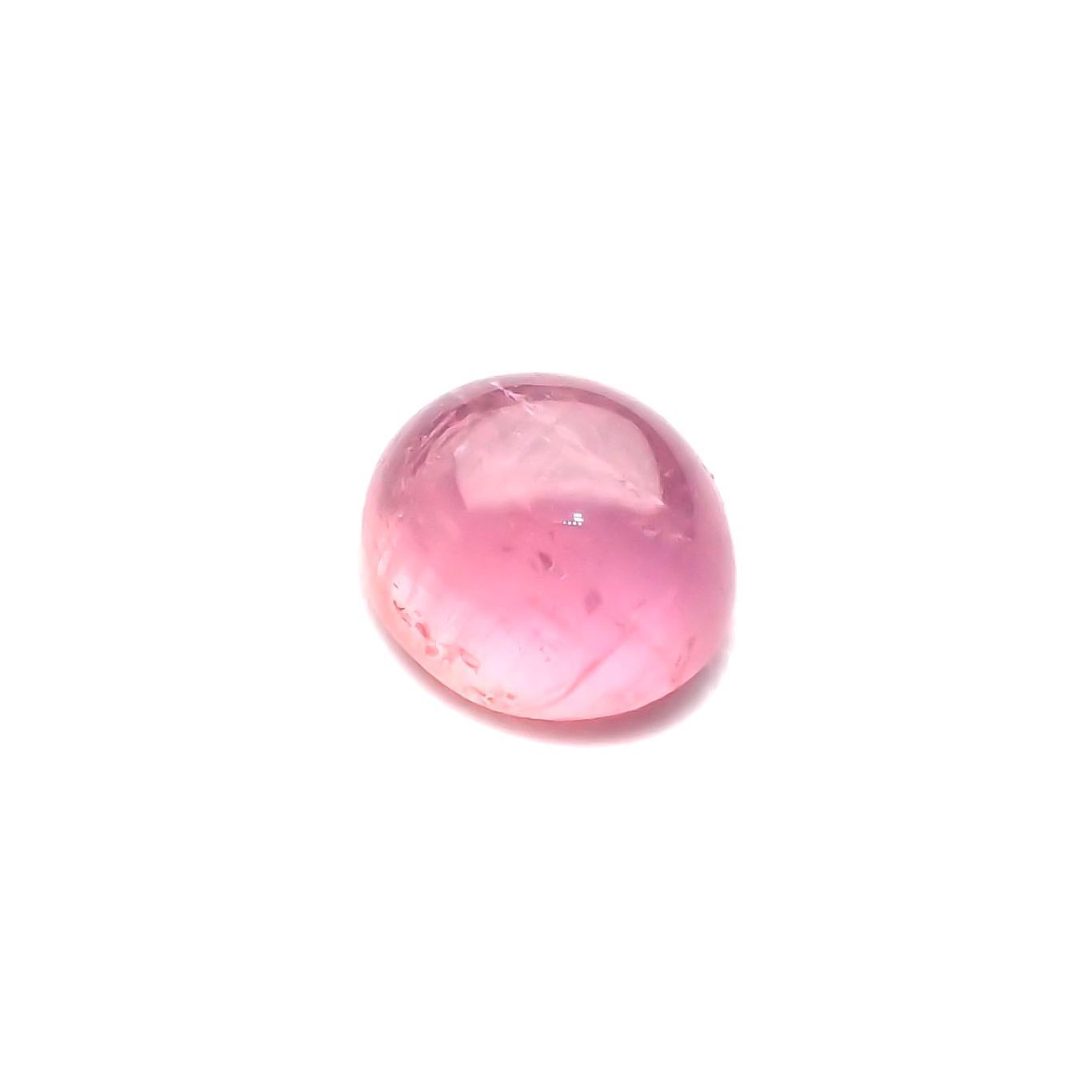 ペツォッタイトキャッツアイ(ラズベリル)(宝石名ペツォッタイト・キャッツアイ) マダガスカル産 0.495ct ソ付(彩珠)[210811975]5×4.4mm前後