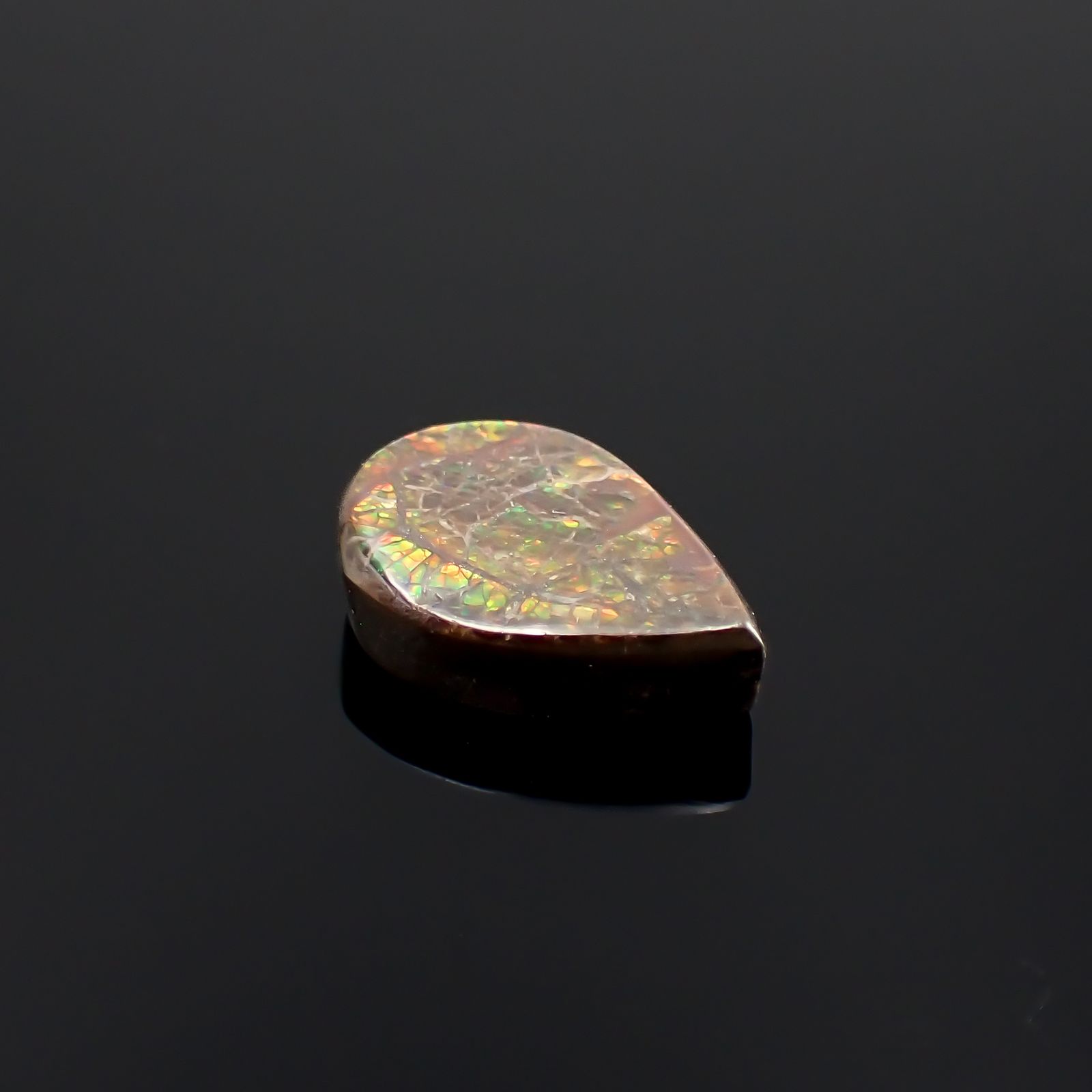 アンモライト トリプレット カナダ産 4.32ct[230823110]12.8x8.8mm前後