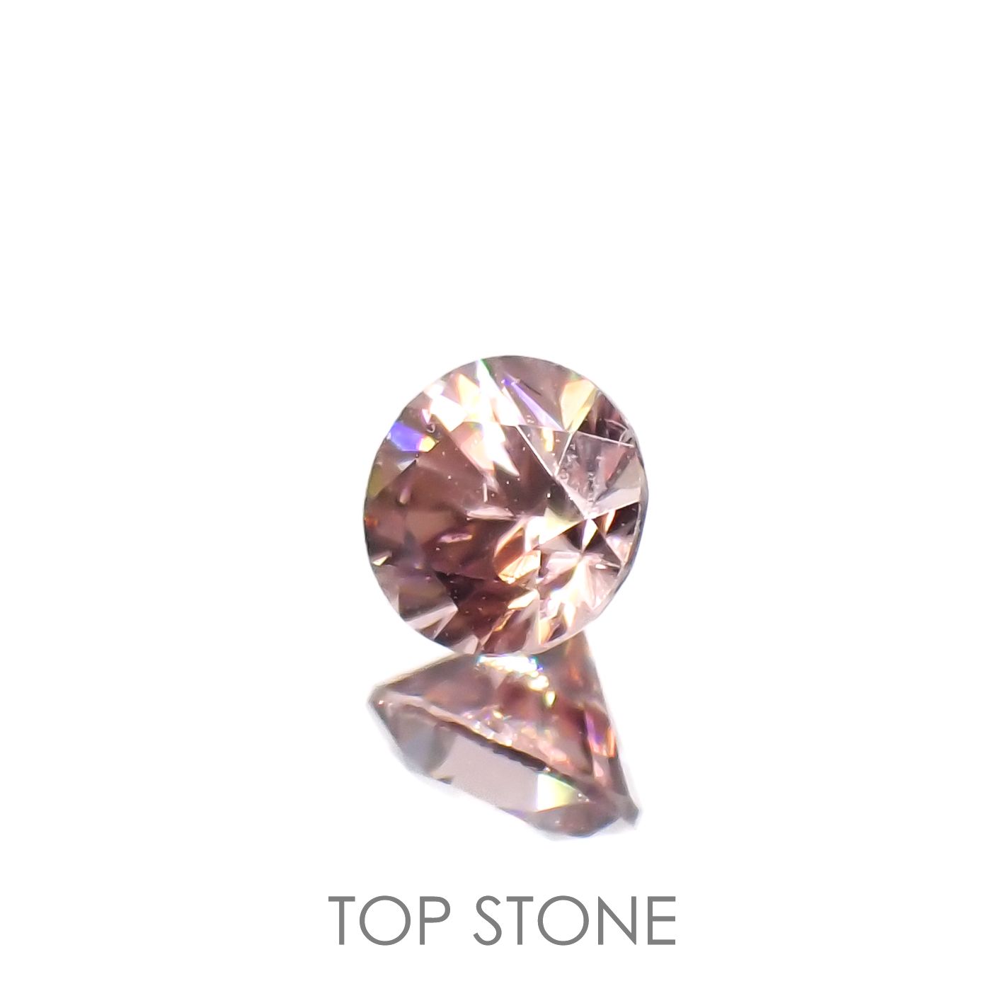 ライトピンクジルコン(宝石名ジルコン)スリランカ/カンボジア産 0.40ct 識別済[220616668]4x3.9mm前後