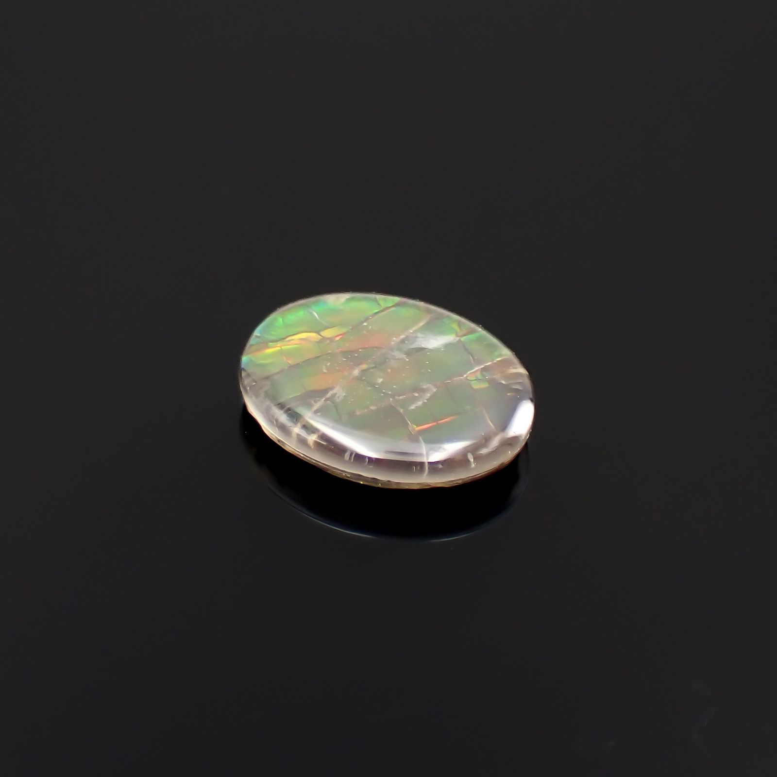 アンモライト トリプレット カナダ産 1.93ct[230823105]9.8x7.9mm前後