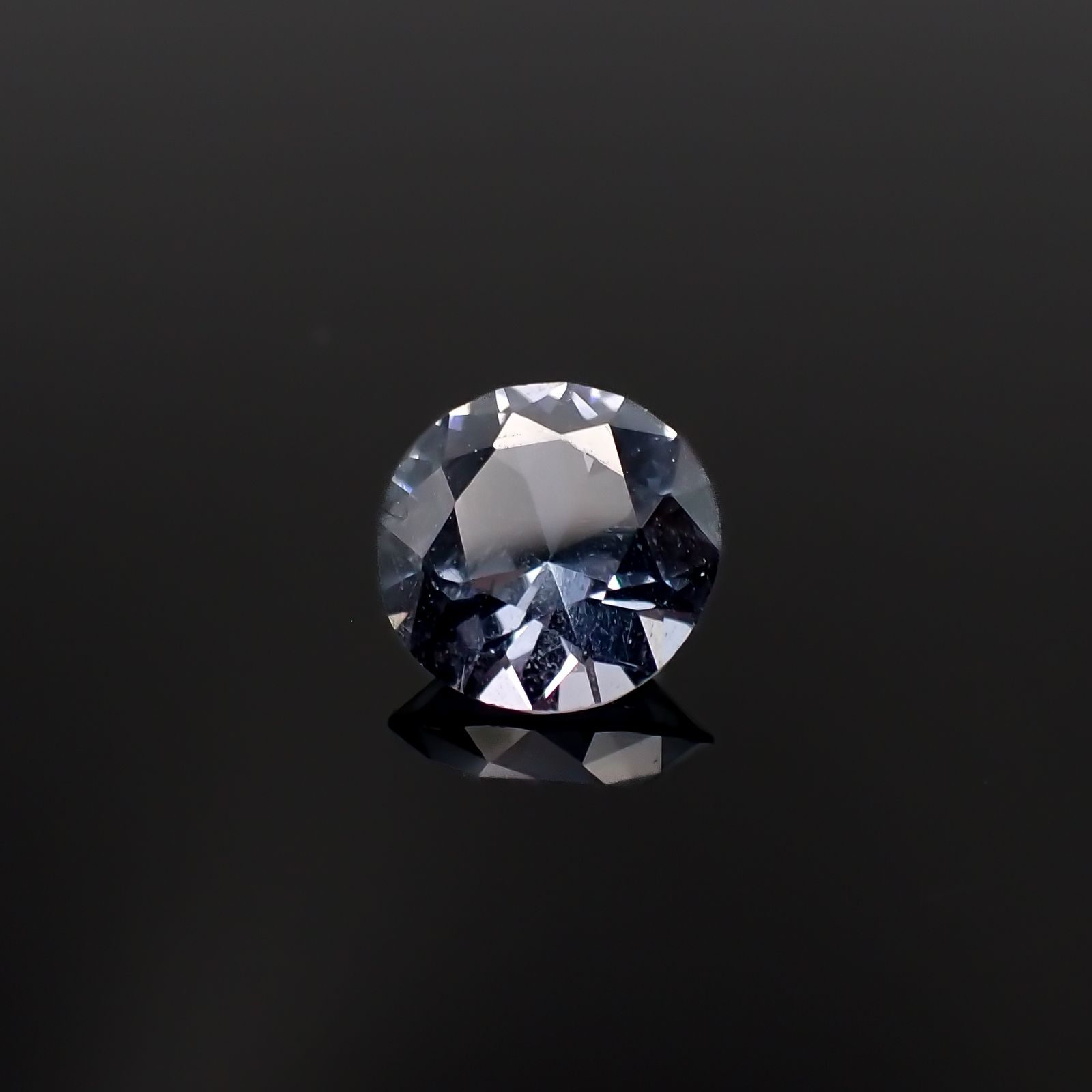 グレイッシュブルースピネル ビルマ/マダガスカル産 1.11ct[230421739]6.7x6.7mm前後
