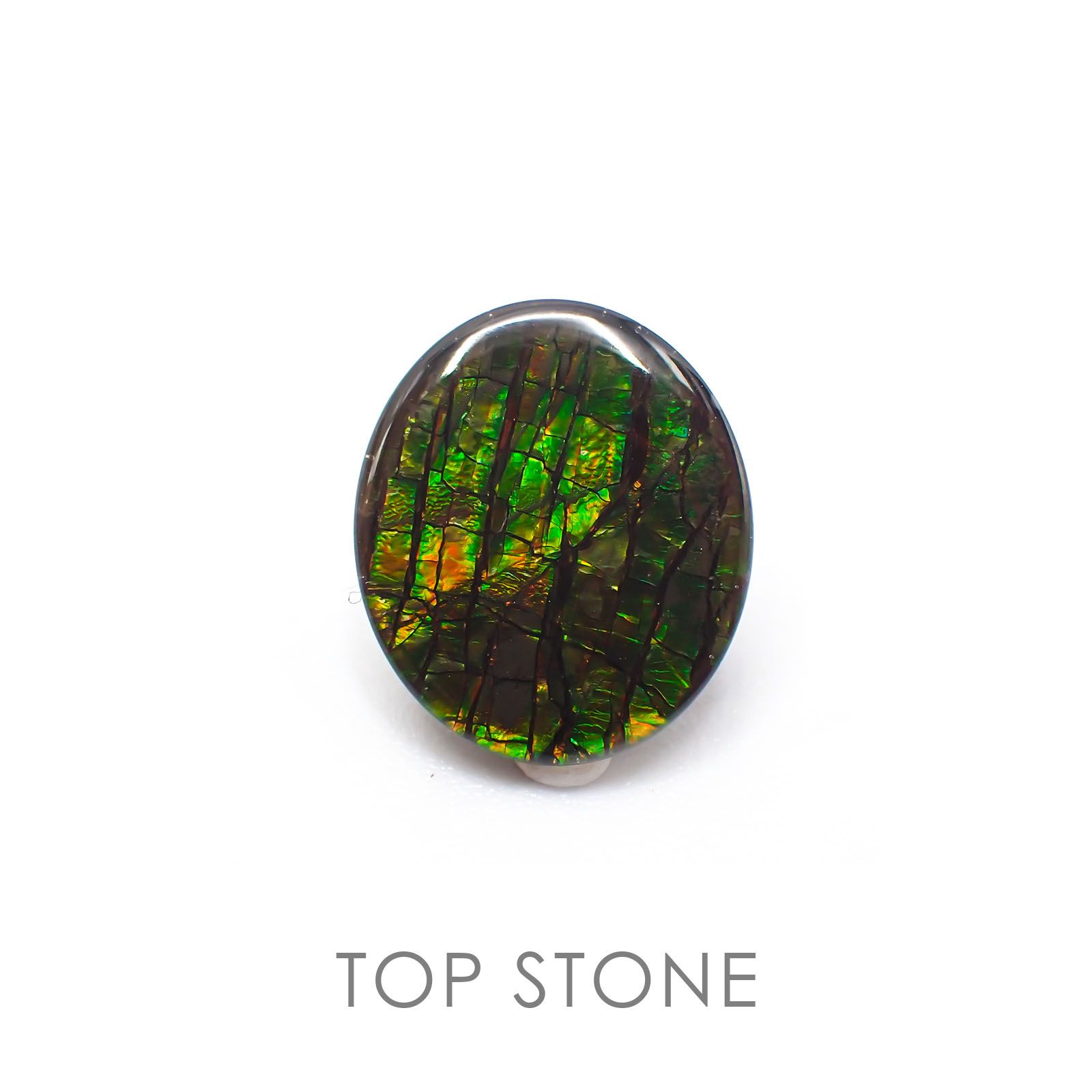 アンモライト カナダ産 ルース 4.79ct[21019026]13.9×12mm前後