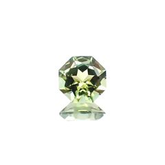 ◇オクタゴンカット◇グリーントルマリン(宝石名グリーン・トルマリン)ブラジル産 識別済 0.47ct / 5x5mm前後 [231124201]