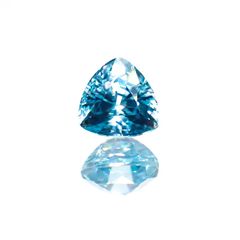 ブルージルコン(宝石名ジルコン) カンボジア産 1.43ct 識別済[211013445]6.1×6mm前後