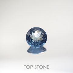 サンタマリアアクアマリン(宝石名アクアマリン) ブラジル産 0.58ct 識別済[210711902]5.6×5.6mm前後