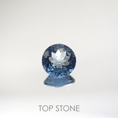 サンタマリアアクアマリン(宝石名アクアマリン) ブラジル産 0.58ct 識別済[210711902]5.6×5.6mm前後