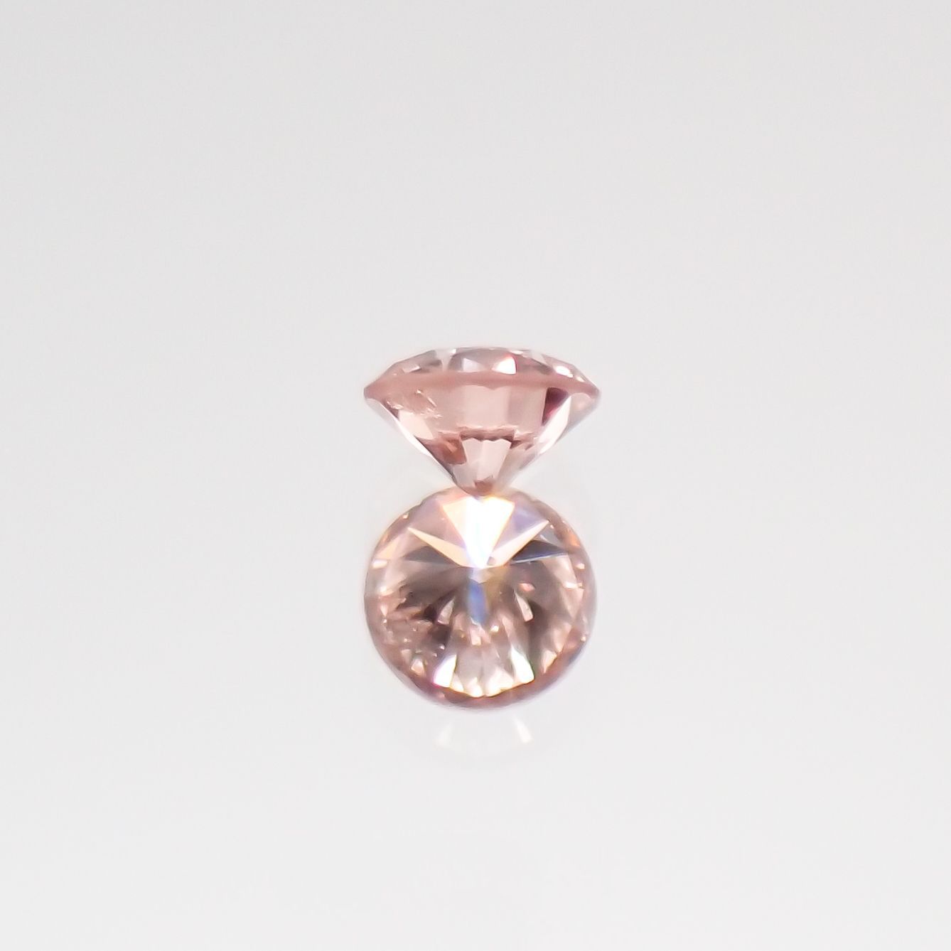 ピンクダイヤモンド SI-2 / FANCY ORANGY PINK ソーティング付 ルース 0.051ct[210611085]2.3×2.3mm前後