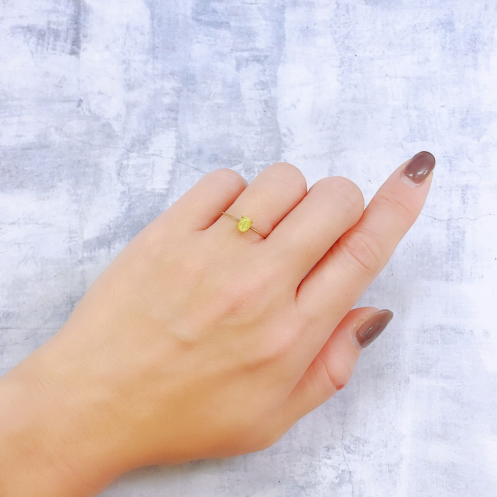 クリソベリルキャッツアイ スリランカ産 0.46ct[221018248]4.9x3.8mm前後