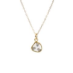 ◇K18仕様◇トラピッチェスライスダイヤモンド ペンダントトップ/チャーム(※チェーン別売り) 0.99ct / 6.8x6.8mm前後 [250430227]