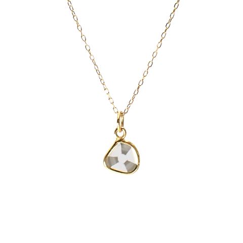 ◇K18仕様◇トラピッチェスライスダイヤモンド ペンダントトップ/チャーム(※チェーン別売り) 0.99ct / 6.8x6.8mm前後 [250430227]