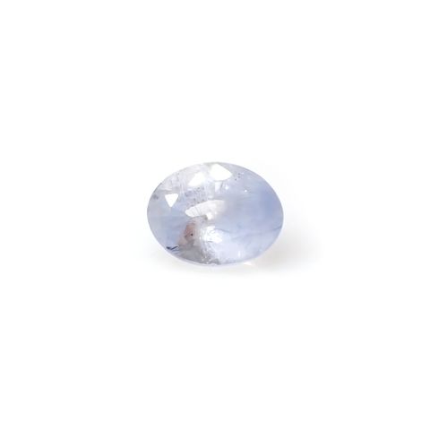 デュモルチェライトインクォーツ ブラジル産 2.14ct / 9.2x7.1mm前後 [240125657]