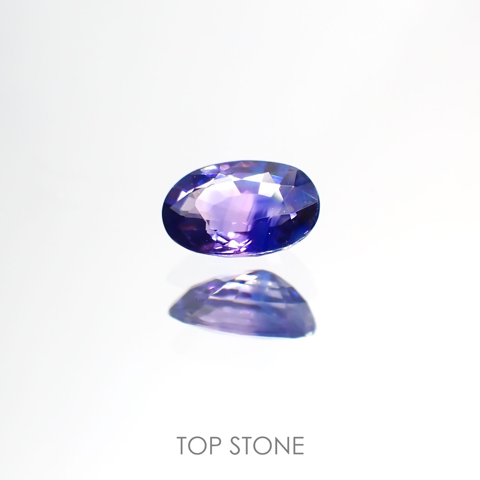 バイカラーサファイア(宝石名バイカラー・サファイア)タンザニア産 0.56ct 識別済[220113891]6x3.9mm前後