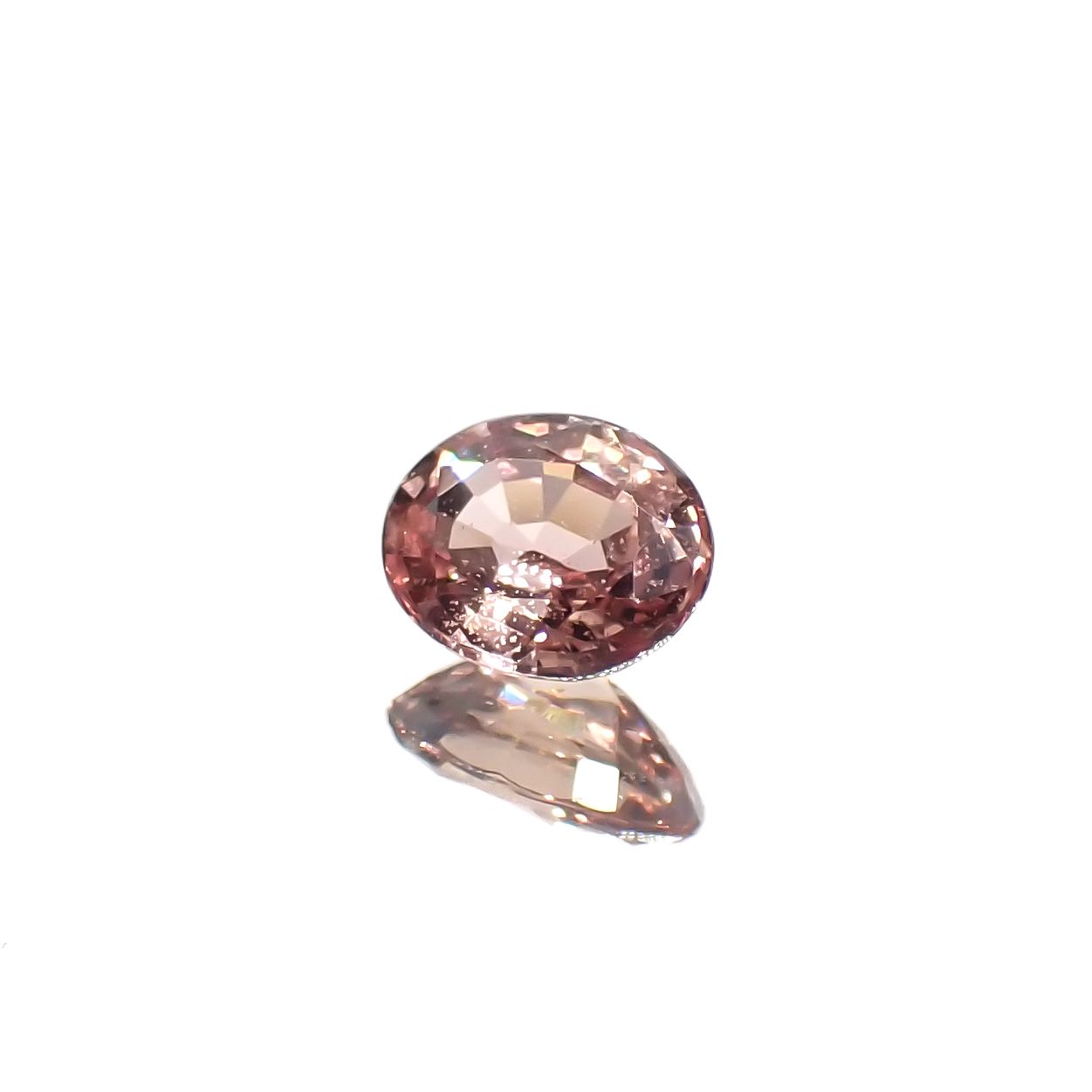 パパラチャサファイア(宝石名サファイア/別名パパラチャ・サファイア)スリランカ産 0.38ct GIA鑑付[231224694]5x3.9mm前後