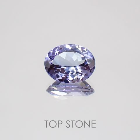 パーティカラータンザナイト(宝石名パーティカラード・ゾイサイト)タンザニア産 2.138ct ソ付(彩珠)[220717111]9.5x7.5mm前後