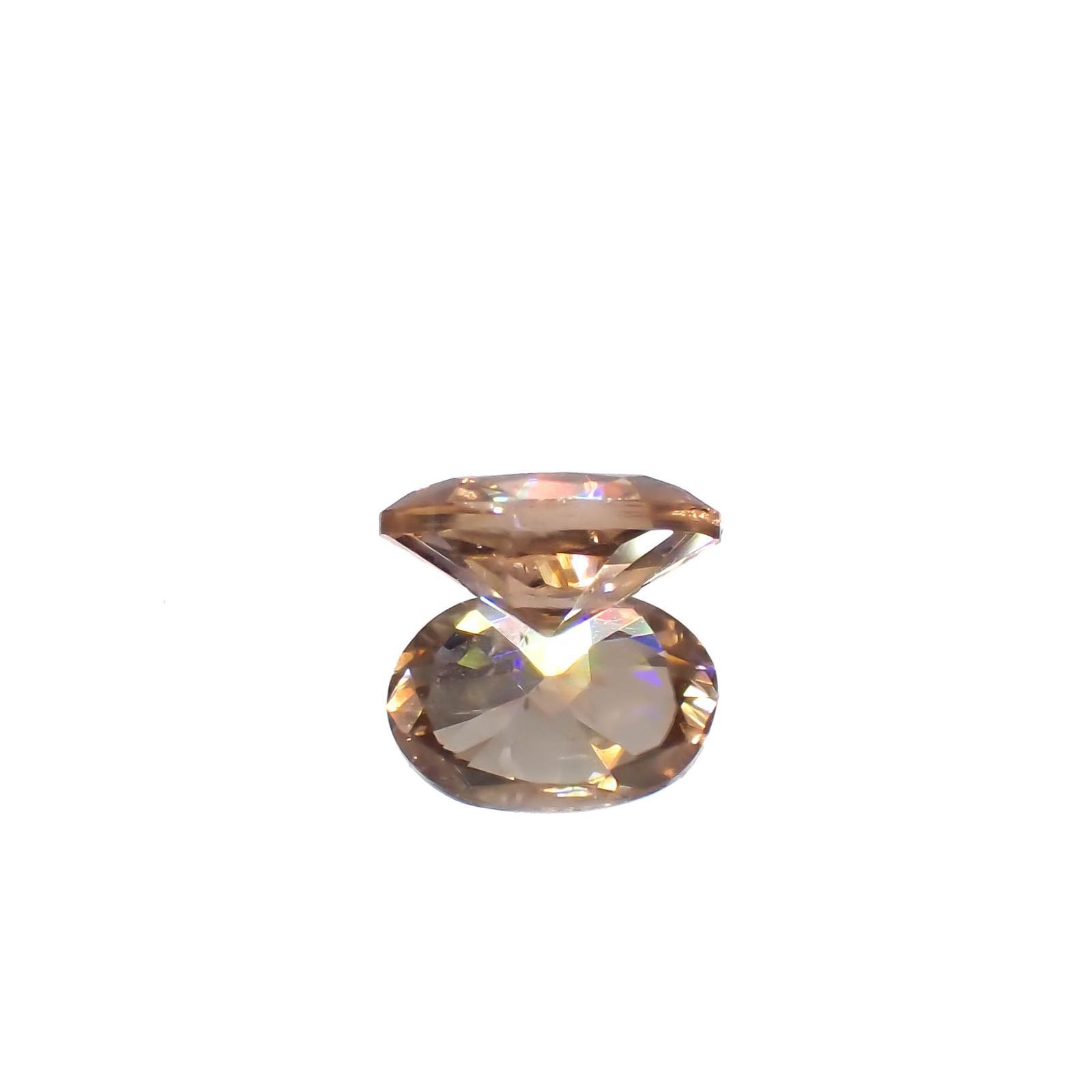 オレンジジルコン(宝石名ジルコン)スリランカ/カンボジア産 1.35ct 識別済[230321000]7.5x5.1mm前後