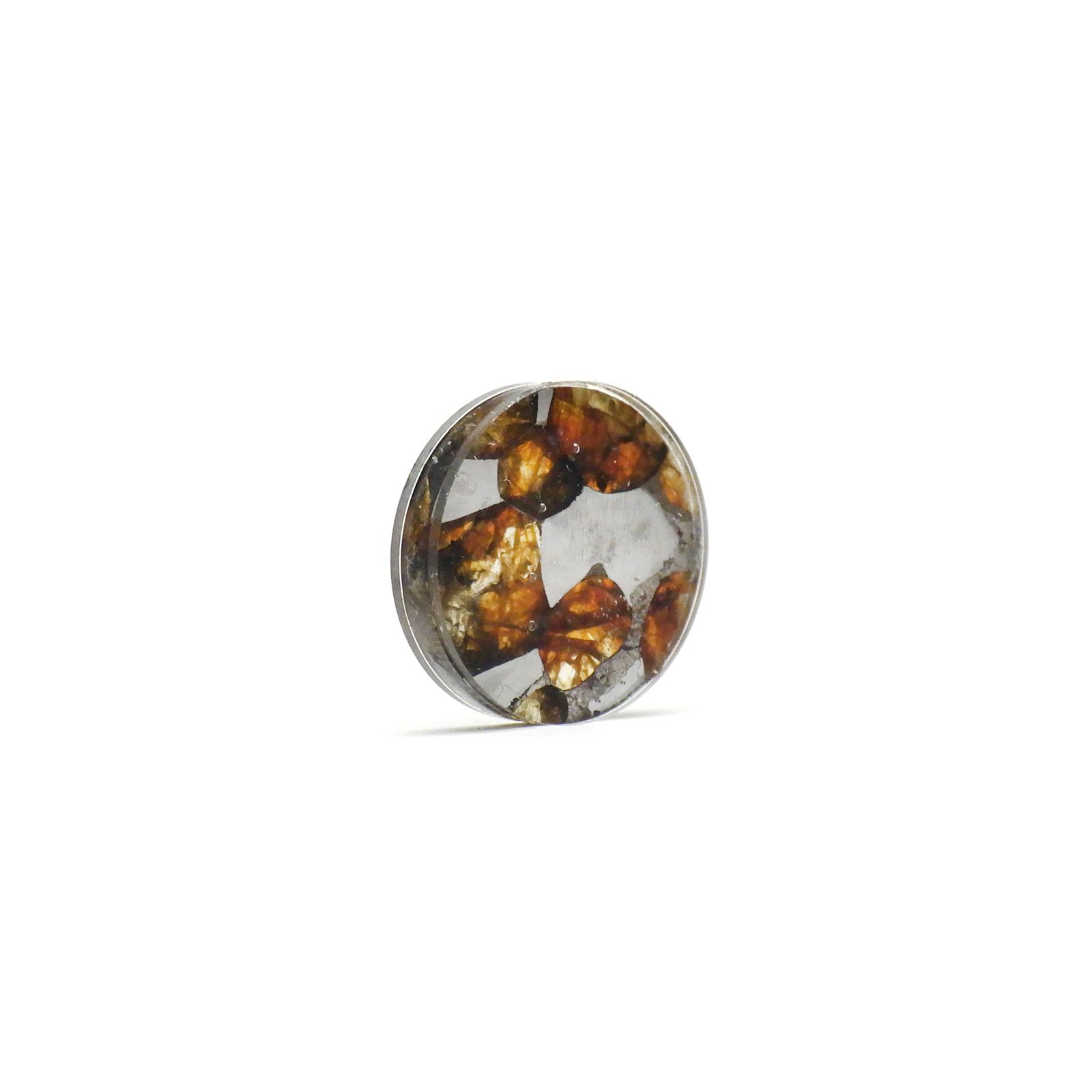 パラサイト隕石Sericho トリプレット 発見地:ケニア 4.10ct[240125708]12.1x12mm前後