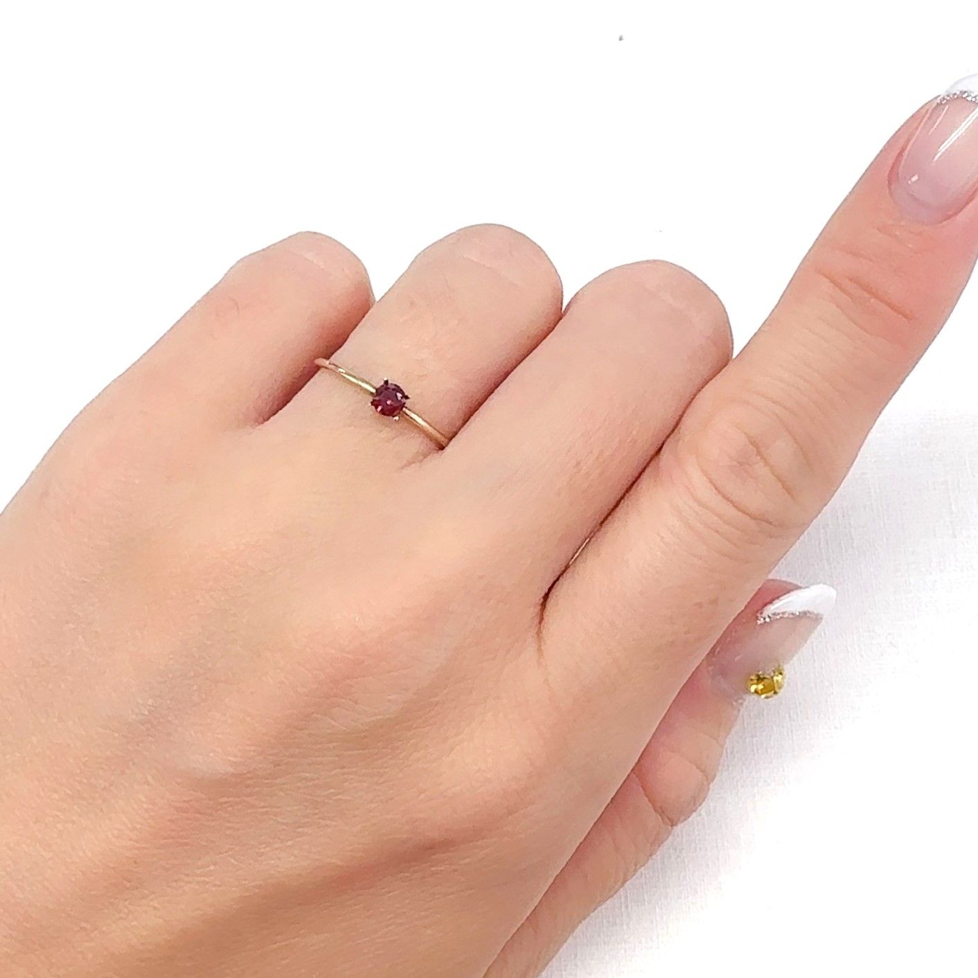 レッドスピネル ビルマ産 0.17ct[240728573]3.3x3.3mm前後
