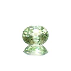 ミントガーネット(宝石名ガーネット)タンザニア産 0.92ct 識別済[230823062]6.5x5.3mm前後