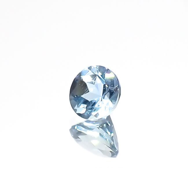 アクアマリン(宝石名アクアマリン)モザンビーク産 0.48ct 識別済[220817388]5x4.9mm前後