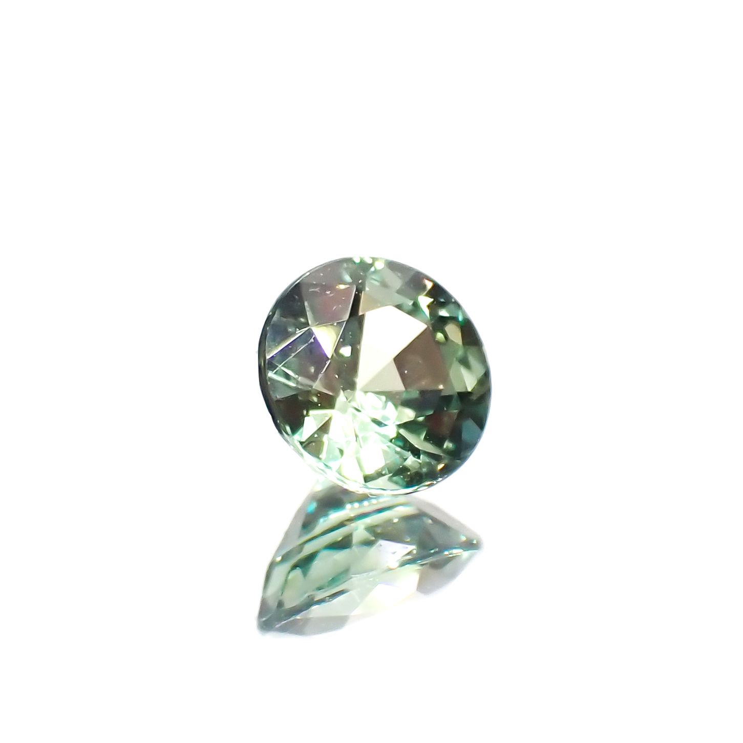 アレキサンドライト(宝石名アレキサンドライト)ブラジル産 0.42ct GIA鑑付[230823159]4.49x4.56mm前後