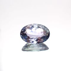 パーティカラータンザナイト(宝石名タンザナイト) タンザニア産 1.915ct ソ付(彩珠)[210410414]9.7×6.6mm前後