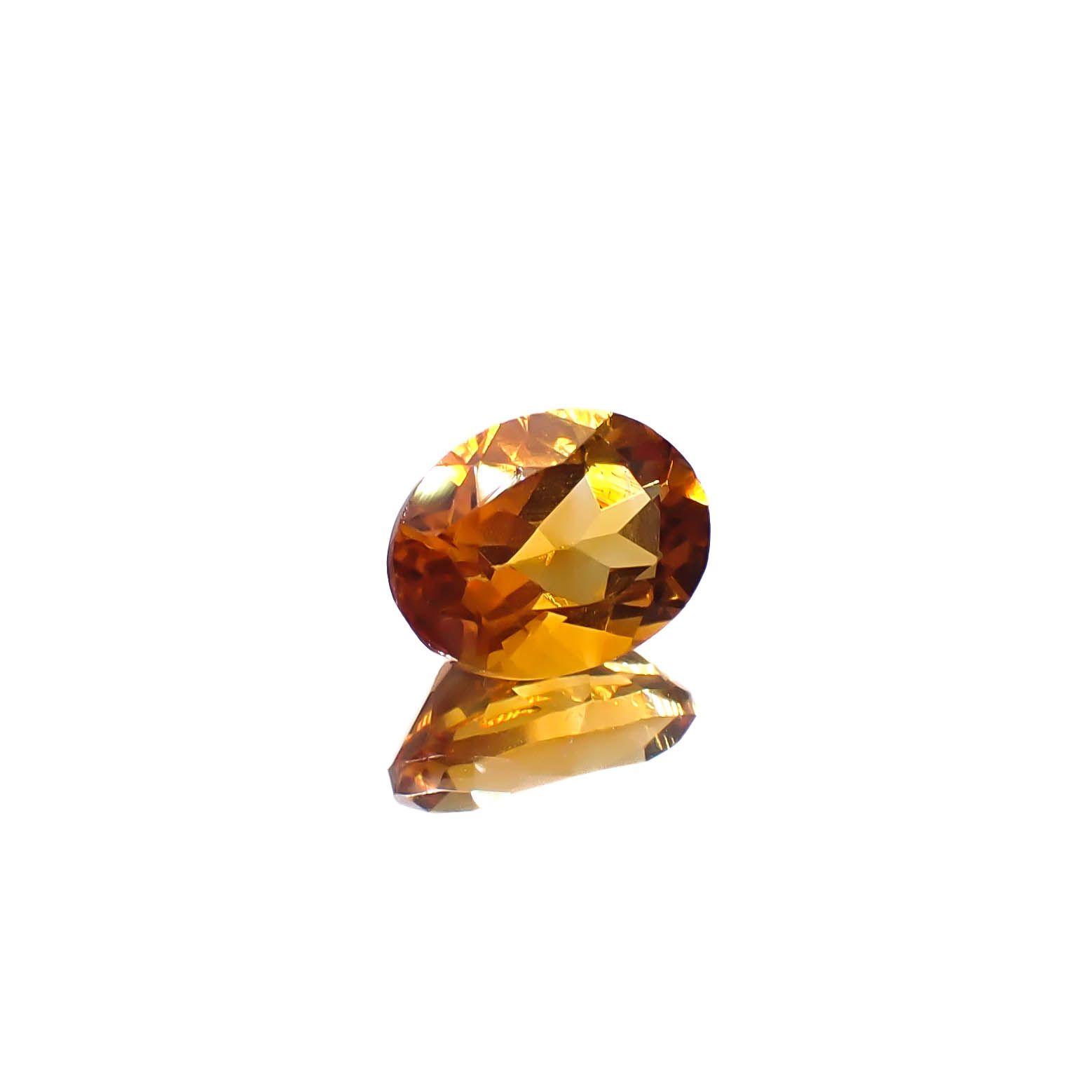 マデイラシトリン ブラジル・ミナスジェライス州産 1.21ct [250630580]8x6.1mm前後