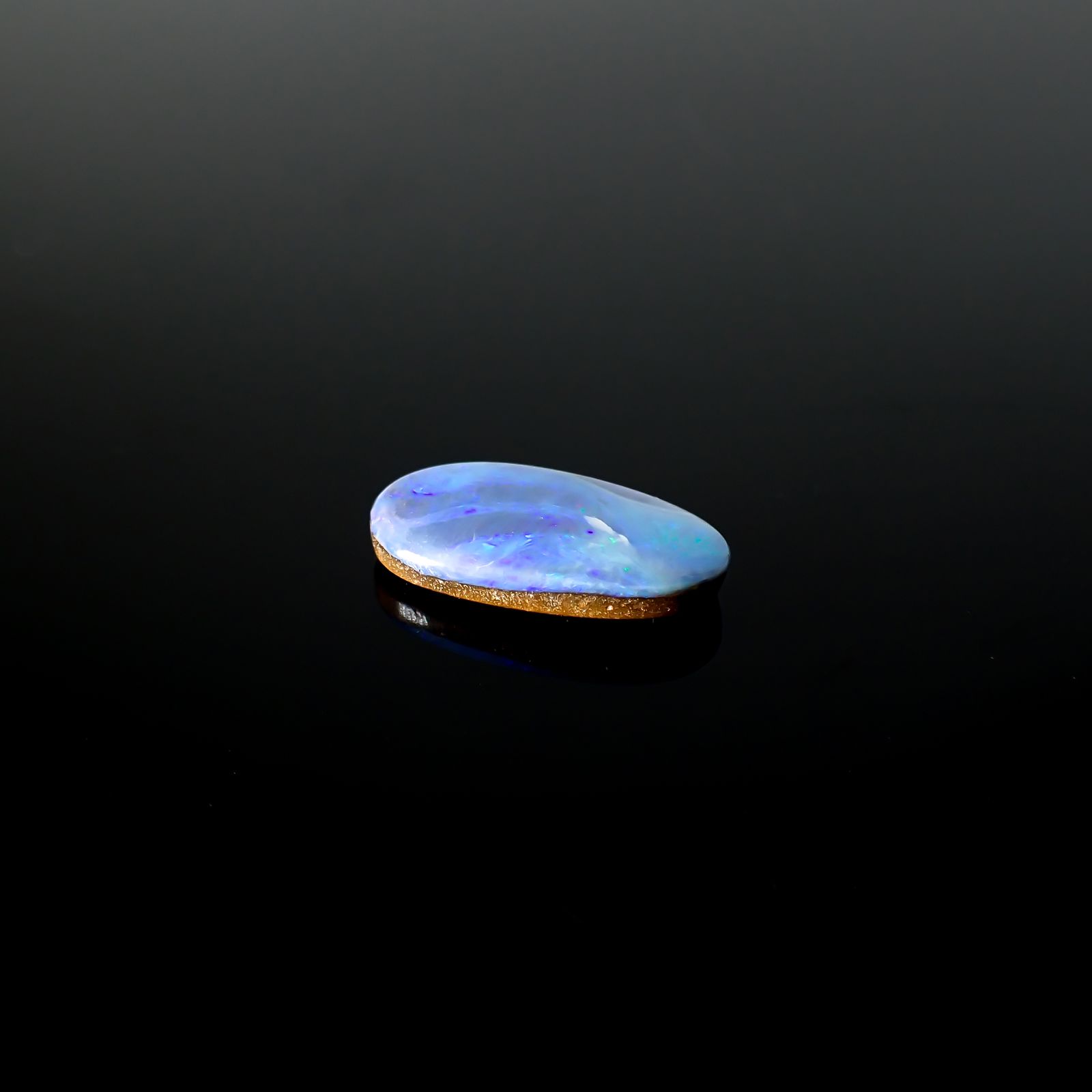 ボルダーオパール 原石磨き オーストラリア産 6.26ct[231225157]19.6x10.2mm前後