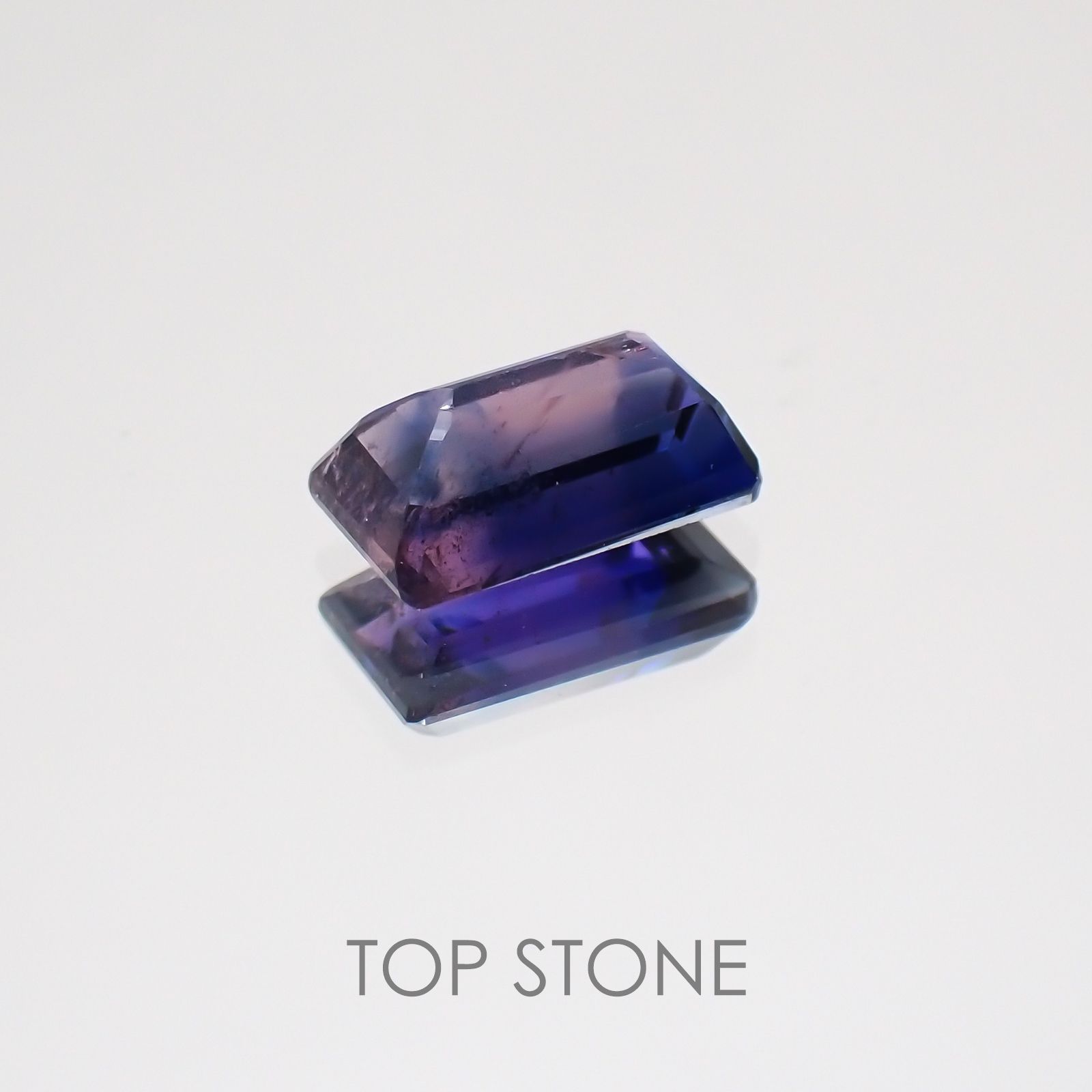 バイカラーサファイア(宝石名バイカラー・サファイア) タンザニア産 1.30ct 識別済[20129278]7.5×4.3mm前後