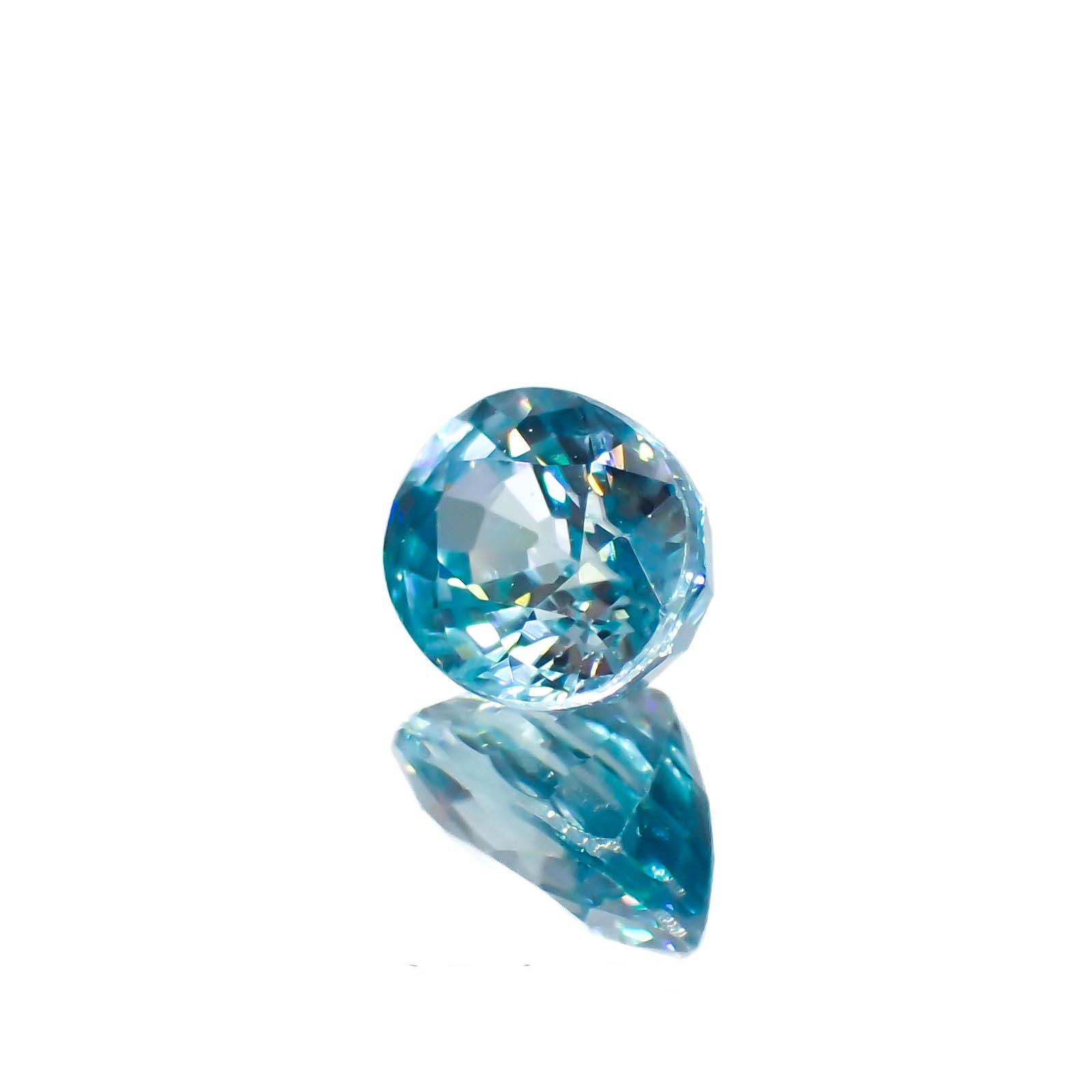 ブルージルコン カンボジア産 2.34ct[221018654]8x6.1mm前後