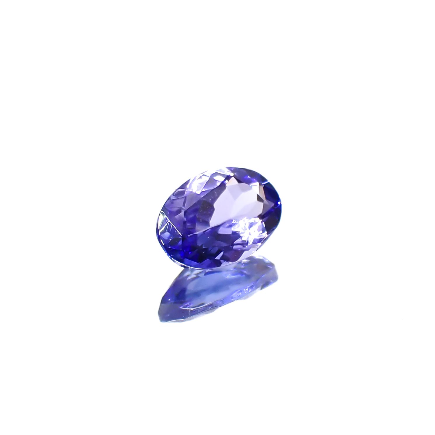 タンザナイト(宝石名タンザナイト)タンザニア産 0.48ct 識別済[240628335]6.1x4.1mm前後