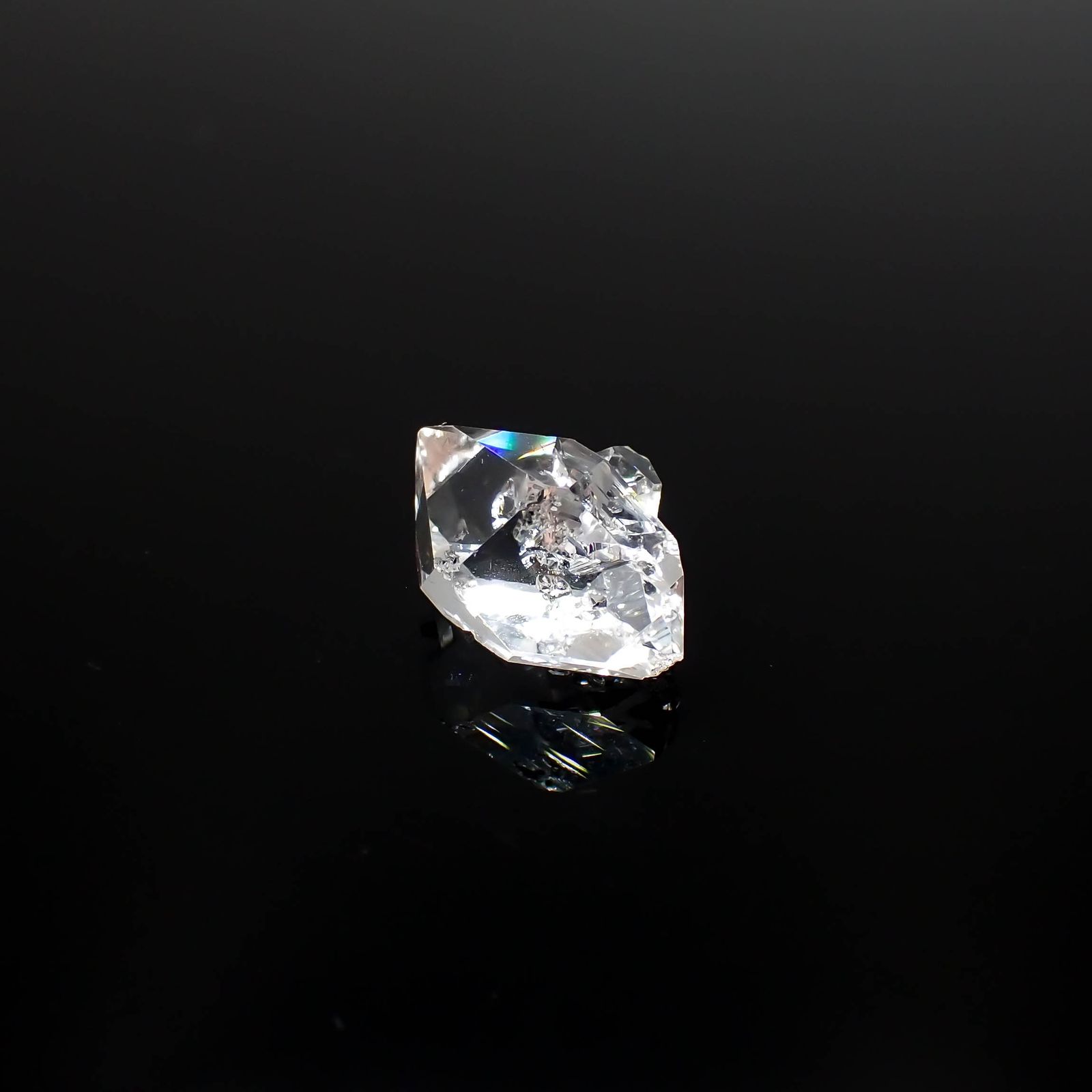 ハーキマーダイヤモンド 原石 アメリカ・ニューヨーク州産 4.58ct[231224854]13x10.3mm前後