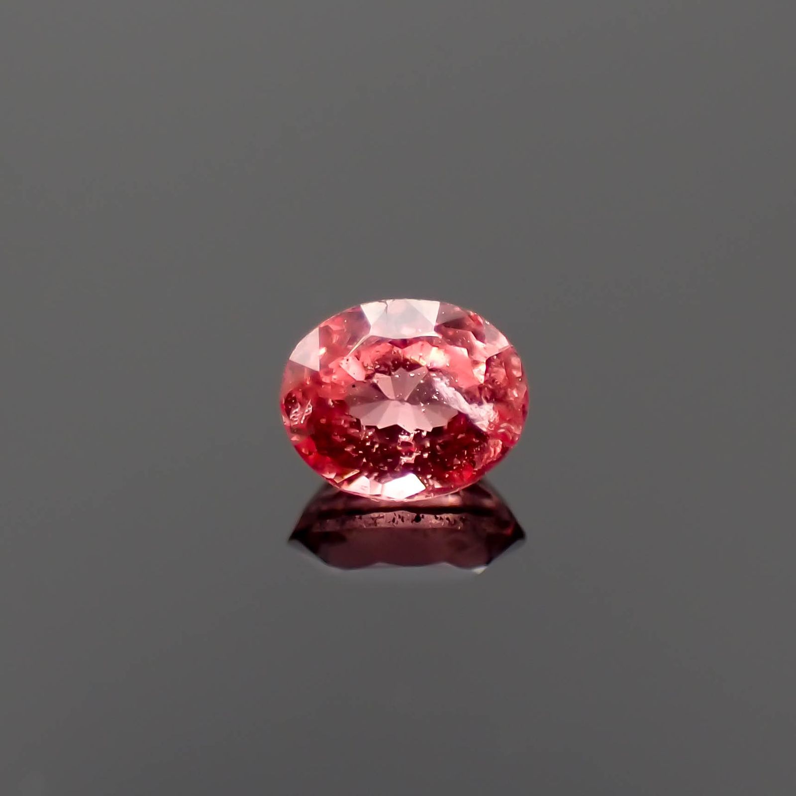 ピンクスピネル パパラチャカラー タンザニア産 0.17ct[230522128]3.5x2.8mm前後