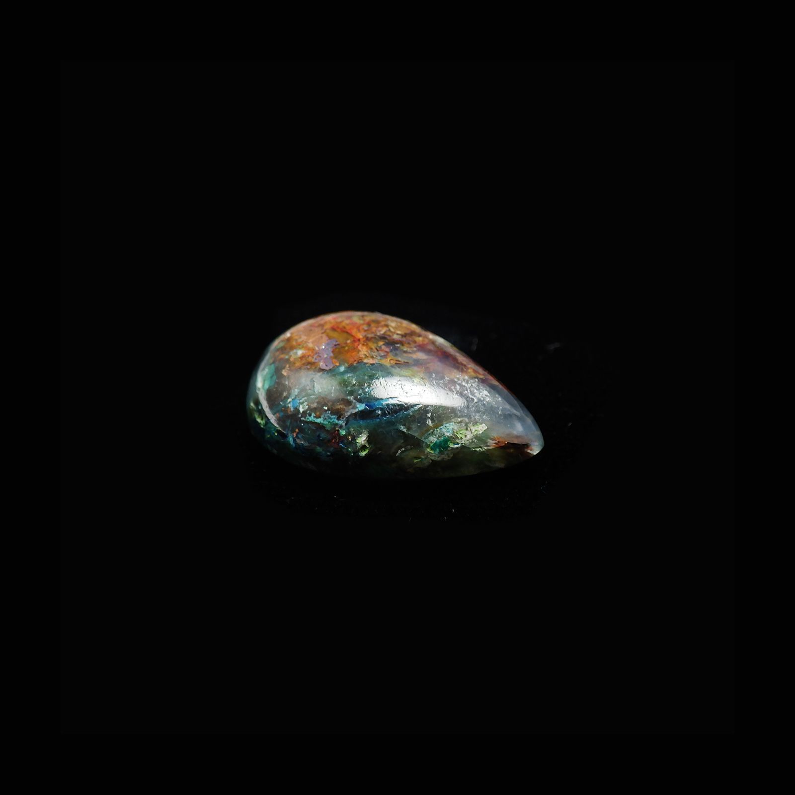 コッパークリソコラインカルセドニー インドネシア産 18.61ct[240125550]21.3x14.5mm前後